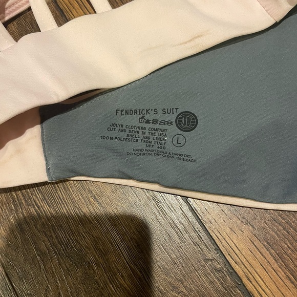 Jolyn Fendrick Swim Suit Top, Pale Pink - Picture 6 of 8